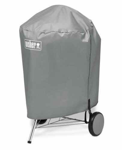 Weber Gray Charcoal Kettle Cover Perspective: front