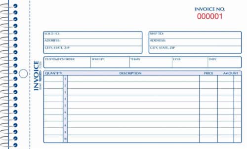 Rediform Carbonless Invoice Book - 50 Sheets Perspective: front