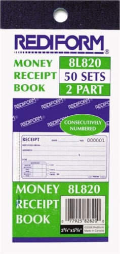 Rediform Money Receipt Book Perspective: front