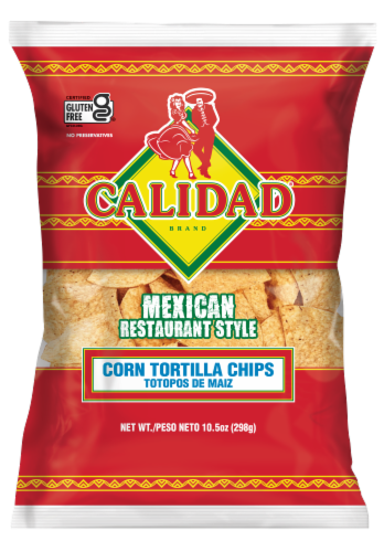 Calidad® Restaurant Style Corn Tortilla Chips Perspective: front