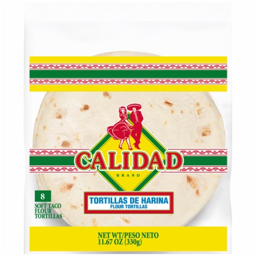 Calidad Flour Tortillas Perspective: front