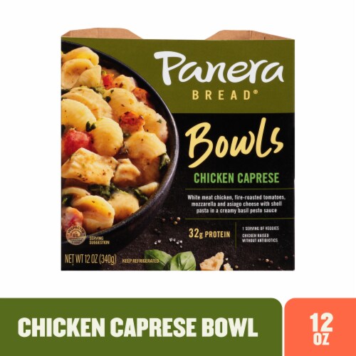 Panera Bread Ready-to-Heat Chicken Caprese Pasta Meal Perspective: front