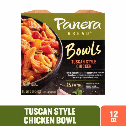 Panera Bread Ready-to-Heat Tuscan Style Chicken Pasta Meal Perspective: front
