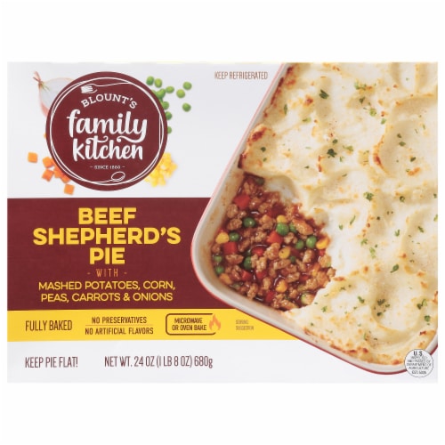 Blount's Family Kitchen Beef Shephred's Pie Fully Baked Perspective: front