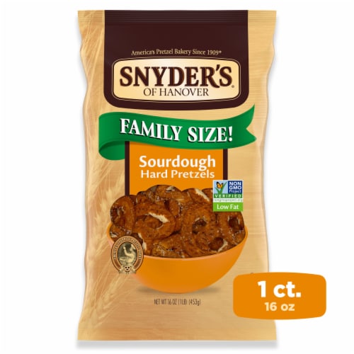 Snyder's of Hanover Sourdough Hard Pretzels Perspective: front