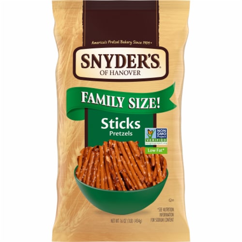 Snyder's® of Hanover Family Size Pretzel Sticks Perspective: front