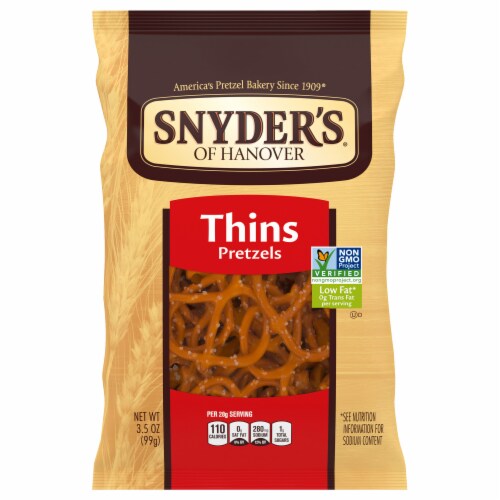 Snyder s Of Hanover Thin Pretzels 3 5 Oz Kroger