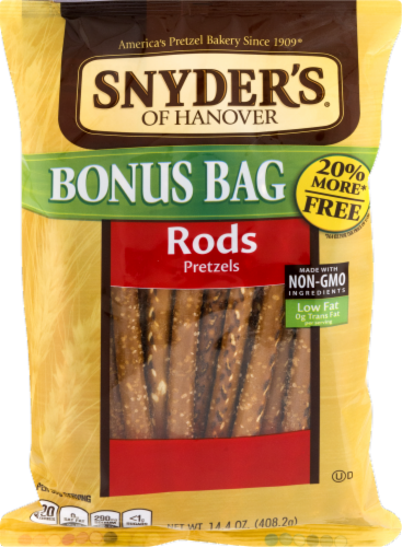 Snyder's of Hanover Pretzel Rods Perspective: front