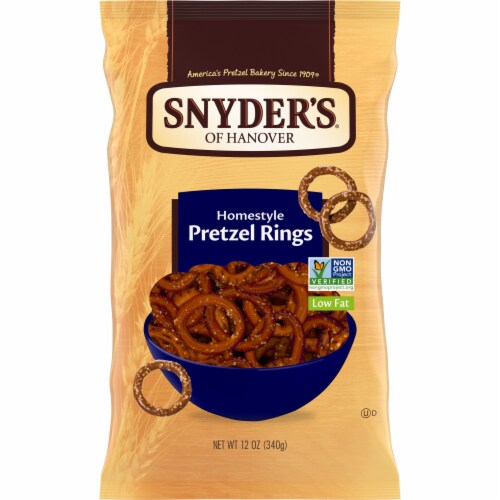 Snyder's of Hanover Homestyle Pretzel Rings Pretzels Perspective: front