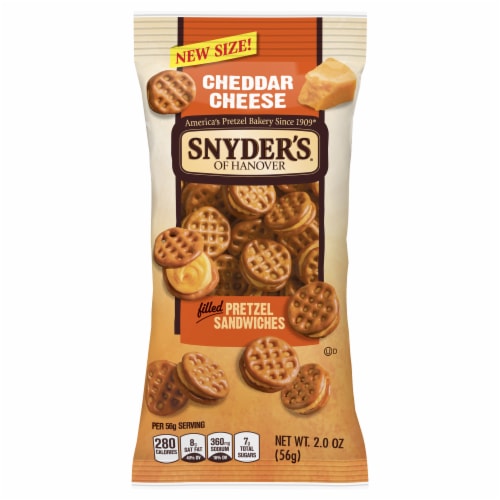 Snyder's® Of Hanover Cheddar Cheese Pretzel Sandwiches Perspective: front