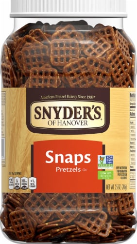 Snyder's of Hanover Snaps Pretzels Perspective: front