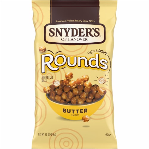 Snyder's® of Hanover Butter Pretzel Rounds Perspective: front