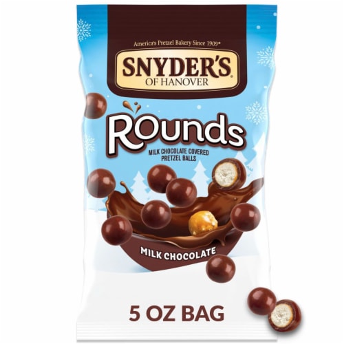 Snyders of Hanover Rounds Milk Chocolate Pretzel Ball, 3.5 Ounce -- 8 per  Case.