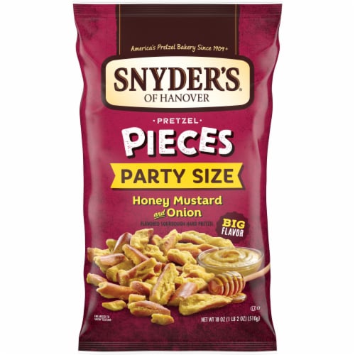 Snyder's of Hanover® Honey Mustard & Onion Pretzel Pieces Perspective: front