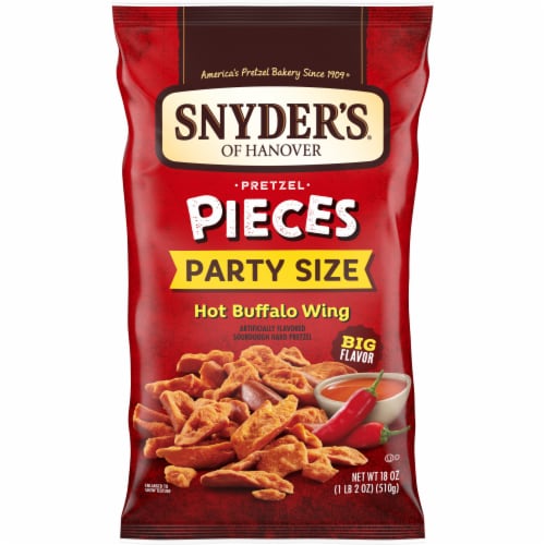 Snyder's® of Hanover Party Size Hot Buffalo Wing Pretzel Pieces Perspective: front