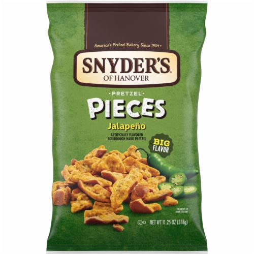Snyder's of Hanover Pretzel Pieces Jalapeno Perspective: front