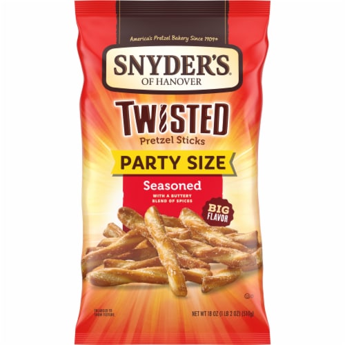 Snyder's of Hanover® Seasoned Twisted Pretzel Sticks Perspective: front