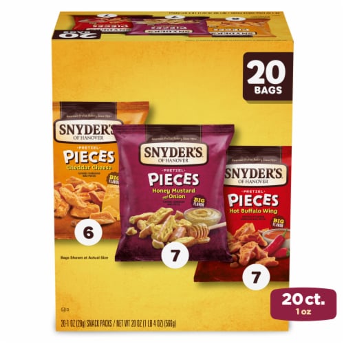 Snyder's of Hanover Pretzel Pieces Variety Pack Perspective: front