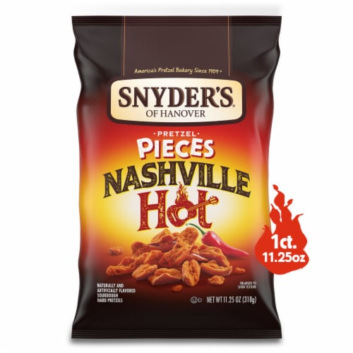 Snyder's of Hanover Pretzel Pieces, Nashville Hot, 11.25 Oz Perspective: front