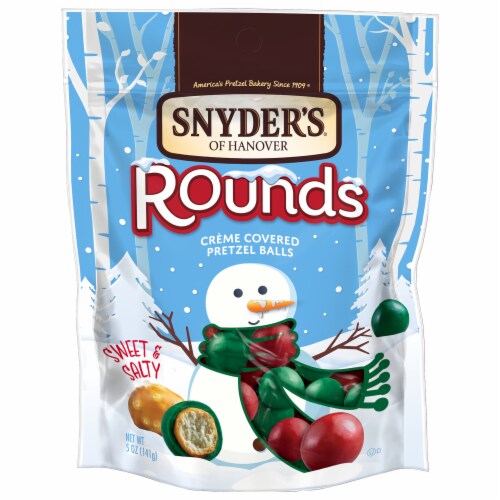 Snyders of Hanover Rounds Creme Covered Pretzel Balls Perspective: front