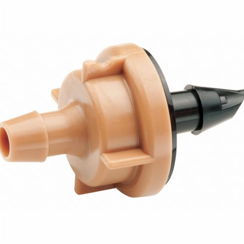 Rain Bird® Drip Irrigation Spot Watering Emitter and Diffuser Perspective: front
