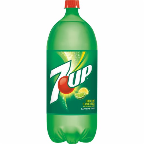 7UP Lemon Lime Caffeine-Free Soda Bottle Perspective: front