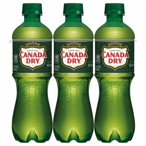 Canada Dry® Ginger Ale Soda Bottles Perspective: front