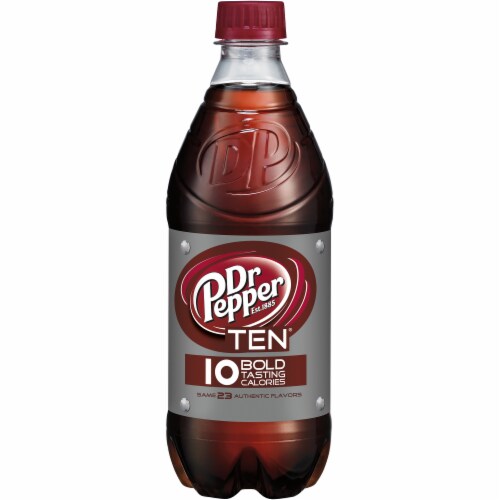 Dr Pepper TEN Soda Perspective: front