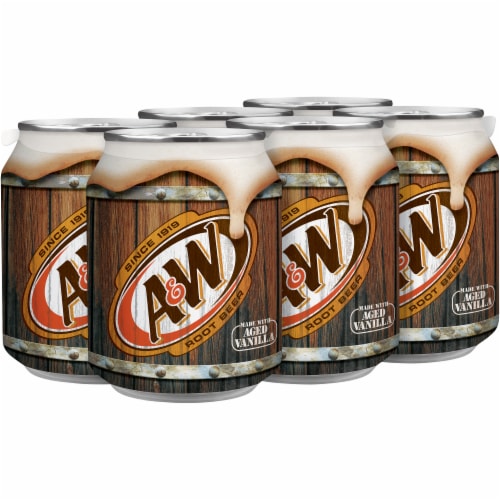 A&W Root Beer Soda Perspective: front