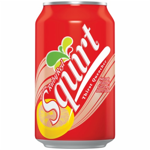 Squirt Ruby Red Naturally Flavored Citrus and Berry Soda Perspective: front