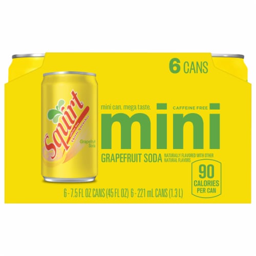 Squirt® Grapefruit Soda Mini Cans Perspective: front