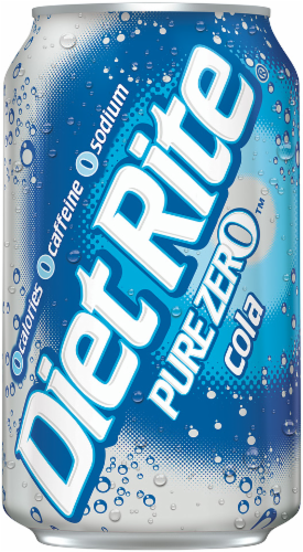 Diet Rite® Pure Zero Cola Perspective: front