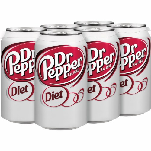 Dr Pepper® Diet Soda, 6 cans / 12 fl oz Kroger