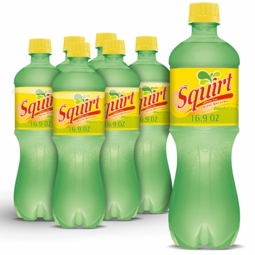 Squirt® Citrus Soda Bottles Perspective: front