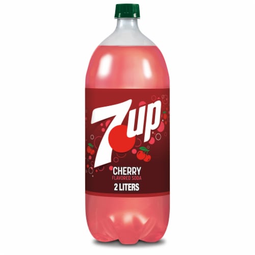 7UP® Cherry Soda Bottle Perspective: front