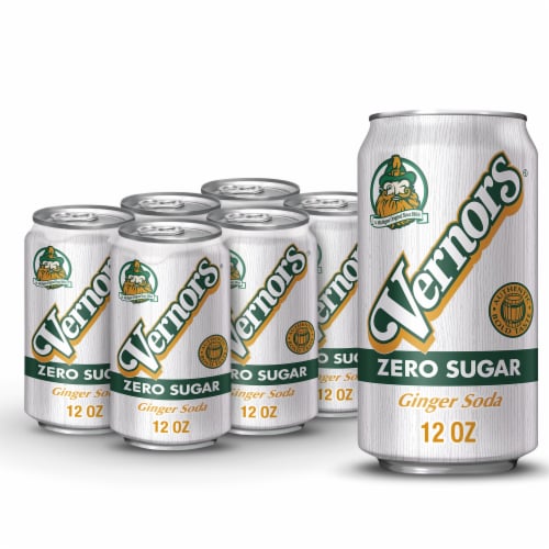 Vernors Zero Sugar Ginger Soda Perspective: front
