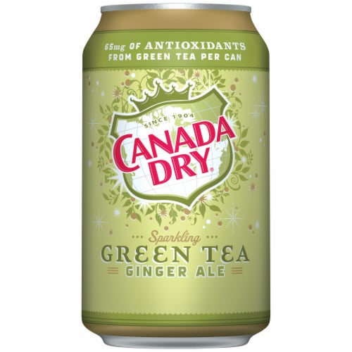 Canada Dry Green Tea Ginger Ale Perspective: front