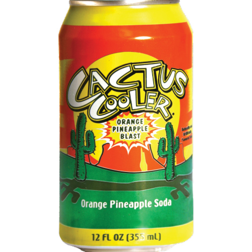 Cactus Cooler Orange-Pineapple Soda Perspective: front