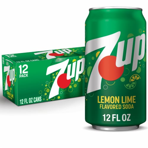 7UP® Lemon Lime Soda Cans LIMIT OF 10, 12 pk / 12 fl oz - Kroger