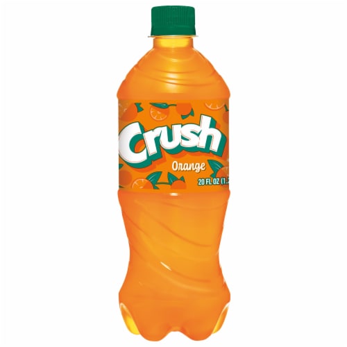 Crush® Orange Soda Bottle Perspective: front