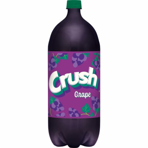Crush® Grape Soda Bottle Perspective: front