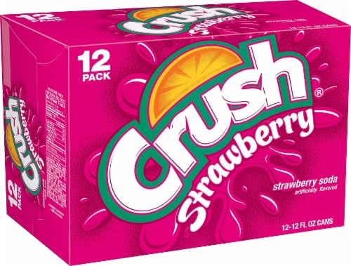 Crush Strawberry Flavored Soda 12 Cans 12 Fl Oz Kroger