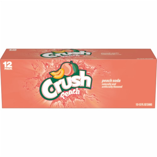 Crush® Peach Soda Cans Perspective: front