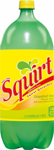 Squirt Grapefruit Soda Bottle Perspective: front