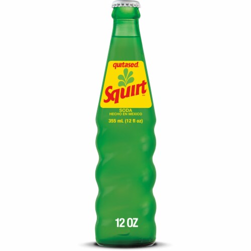 Squirt Grapefruit Caffeine Free Soda Bottle Perspective: front