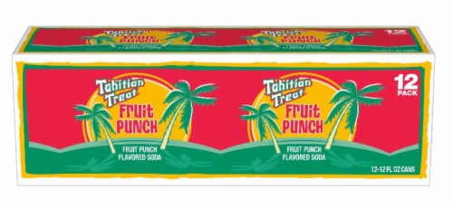 Tahitian Treat® Fruit Punch Soda Cans Perspective: front