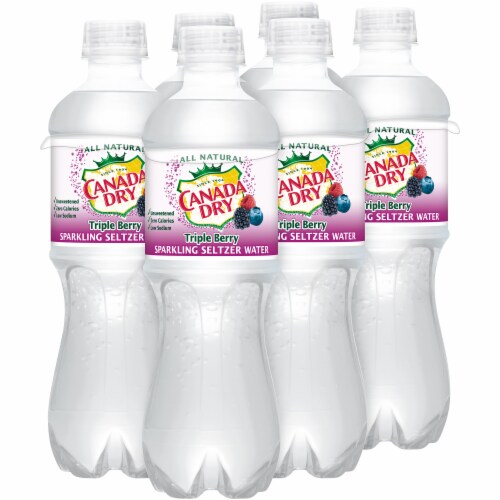 Canada Dry Triple Berry Sparkling Seltzer Water Perspective: front