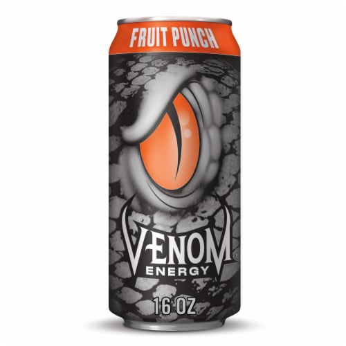 Venom Fruit Punch Energy Drink Perspective: front