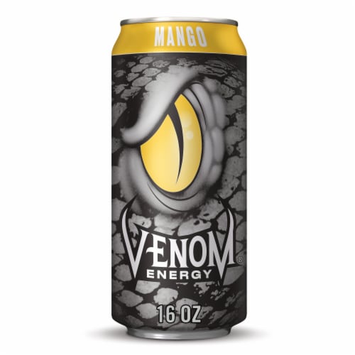 Venom Mango Energy Drink Perspective: front