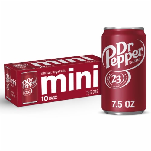 Dr Pepper® Soda Mini Cans Perspective: front